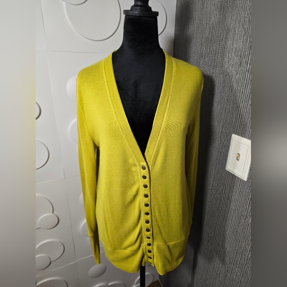 Cardigan mustard